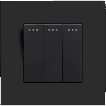 vypínač TROJITÝ SPÍNAČ SVĚTLA 3K KLÁVESOVÝ PLAST PC KLASICKÝ VYPÍNAČ