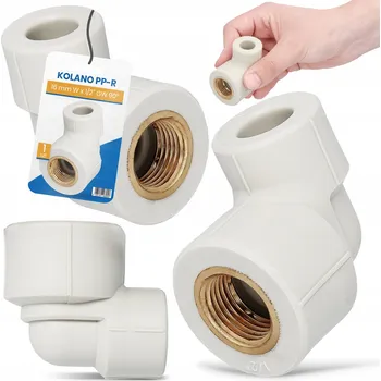 Fitinka PP-R koleno svařované polypropylen 16x1/2 VNITŘNÍ ZÁVIT 90 st.