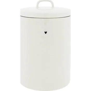 Dóza na potraviny Bastion Collections Keramická dóza velká JAR large white, LI-JAR-LRG-011-BL