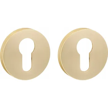 Dveřní kování SPODNÍ ŠTÍTEK PRO VLOŽKU ZLATÝ KE KLICE NORA, LUCY, INDUSTRIAL