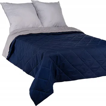 Prostěradlo Narzuta Polskie Tkaniny mikrovlákno 220 cm x 260 cm modrý