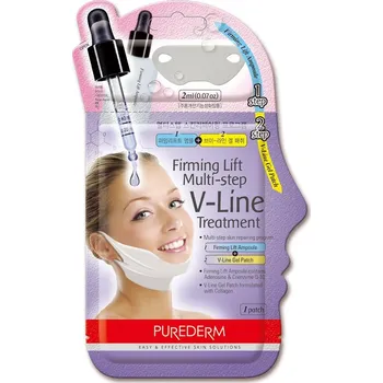 Péče o krk a dekolt Purederm V-Line zpevňující liftingová 2fázová vícevrstvá kúra na bradu 2 ml