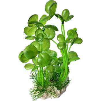 Dekorace do akvária ROSTLINA DO AKVÁRIA umělá ZELENÁ akvarijní rostlina DEKORACE výška 22cm