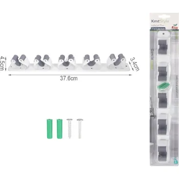 Věšák Šatní věšák řadový KMT s 5 háčky