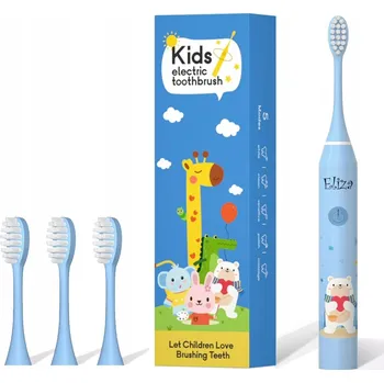 Elektrický zubní kartáček Sonický kartáček ELIZA pro děti 3-12 let, design MEDVÍDEK