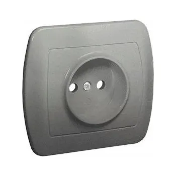 Elektrická zásuvka Elektrická Zásuvka nástěnná Kontakt-simon stříbrná