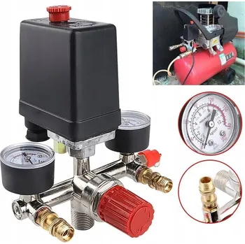 Kompresor Tlakový spínač Craft Master 230V 8 bar s manometry