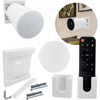 Projekční technika Sada držáku na zeď, držák na dálkové ovládání, kryt pro projektor Crelander HY300 Pro