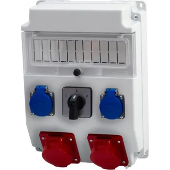 Rozvaděč F-ELEKTRO F3.0406 Rozvodnice 11M s jištěním 16/5, 32/5, 2x230V, L/P (32A)