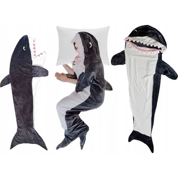 Spacák DEKA ŽRALOK SPACÁK SHARK BLANKET PŘÍJEMNÁ FLEECOVÁ VELIKOST XL, L, M