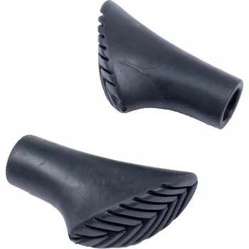 Trekingová hůl YATE Kryt špičky gumový Nordic Walking - pár