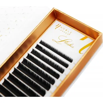 Umělé řasy Řasy na prodlužování Noble Lashes L 0,10 mix černé