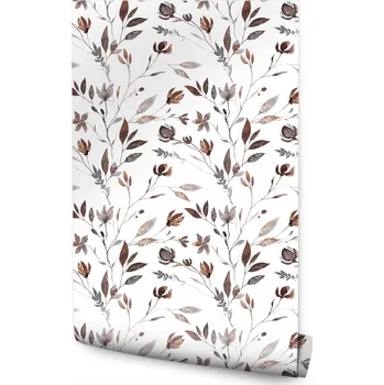 Fototapeta Tapeta v roli 10m Rostliny Boho Malované Akvarelem