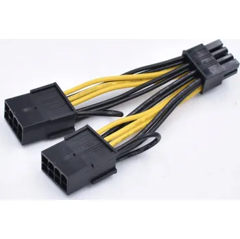 Zabezpečení domácnosti Napájecí kabel 8 PIN NVIDIA Tesla K80 M40 M60 P40 V100 A6000, 10 cm