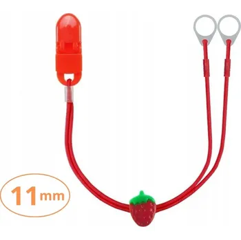 Bezpečnostní kamera Dvojitý klip na procesor řeči - červený s jahodou