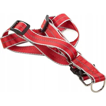 Postroj pro psa Verkgroup 19121 Nylonové postroje pro psy s vodítkem 125 x 2,5 cm červené