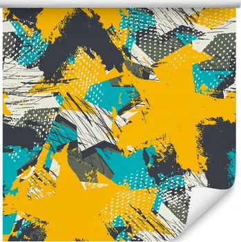 Tapeta Tapeta do pokoje pro mládež s graffiti hvězdami