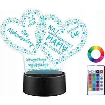 Lampička Noční lampa Plexido vícebarevná