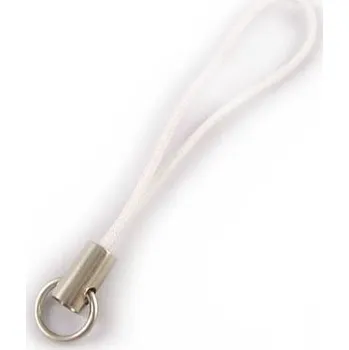 Šňůrka na mobil - bílá