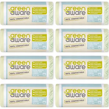 Pytle na odpadky Pytle na bioodpad GreenAware 12l 14 ks