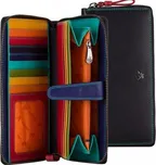 Visconti SPECTRUM velká dámská kožená peněženka / psaníčko s RFID černá-spektrum