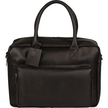 Pánská aktovka BURKELY Kožená pracovní taška na notebook 14" Mitch 9007921.22.10 černá