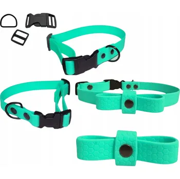 Obojek pro psa OBROŽEK S MAŠLÍ PRO MALÉ PSY MĚKKÝ VODĚODOLNÝ BIOTHANE HEXA S