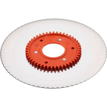 Pracovní nůž Náhradní nůž pro kráječe Ritter 170 mm - oranžový Typ nože: Zoubkovaný - elektrolyticky leštěný