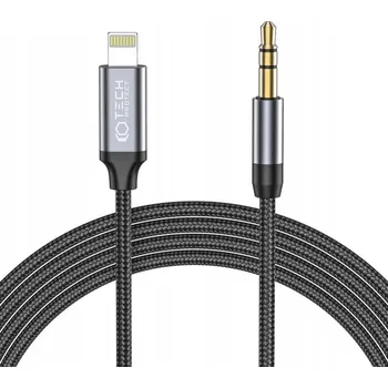 Datový kabel Kabel Tech-Protect UltraBoost minijack (3,5 mm) - Lightning 1 m