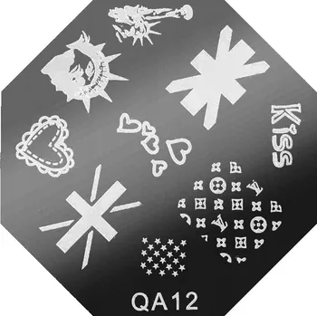 Šablona Destička pro Razítkování Nehtů Manikúra - QA12