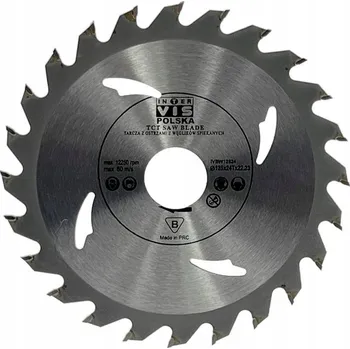 Řezný kotouč Řezací kotouč na dřevo Inter-Vis IVBW12524 125 x 22,23 mm 24Z