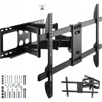 Televizní držák OTOČNÝ DRŽÁK NA TELEVIZI HISENSE DO 65 PALCŮ NA ZEĎ S NASTAVENÍM