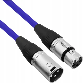 Audio kabel Kabel XLR - XLR Red's music MC0115-BLUE 1,5 m