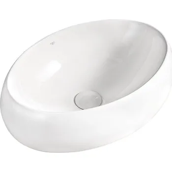 Umyvadlo BPS-koupelny Keramické umyvadlo na desku HYD-CI-WH-500 50x31 cm, bílé