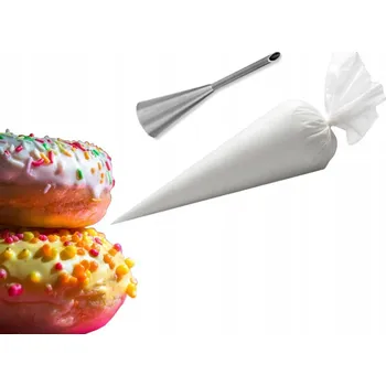 Sada na koblihy nerezová zdobící špička 5mm sáček 46cm