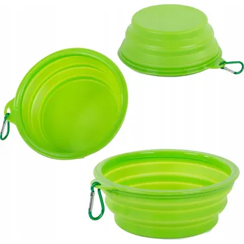 Miska pro psa Skládací (cestovní) silikonová konvice PAKO, vícebarevná, 0,8 l