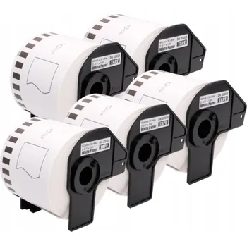 Pásek do tiskárny SADA 5 Pásek pro BROTHER QL, štítky DK-22205 62mm 30,48m QL600 QL700 QL800