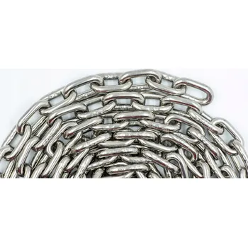 Železářství Kalibrovaný nerezový řetěz 3 mm DIN 766, 1 m, nosnost 200 kg