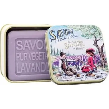 Mýdlo Marseillské mýdlo La Savonnerie de Nyons LAVANDULE Levandule BOX piknik 100g