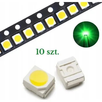 Polovodič SMD LED dioda 3528 Zelená 10 ks