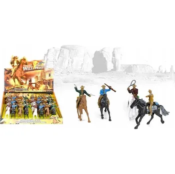 Figurka Sada figurek kovbojů, 24 ks – kovbojové a koně