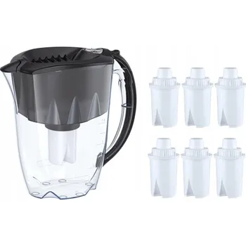 Filtrační konvice Filtrační konvice Aquaphor 2,8 l s počítadlem + 6 náhradních filtrů Standard B15, černá