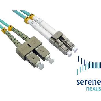 Síťový kabel Propojovací kabel MM OM3 50/125 LC-SC 1m Duplex