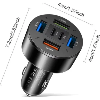 SUPER USB QC3.0 nabíječka do auta USB-C