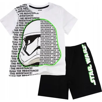 Chlapecké oblečení STAR WARS CHLAPECKÉ PYŽAMO KRÁTKÝ RUKÁV KRÁTKÉ KRAŤASY 140 D012F