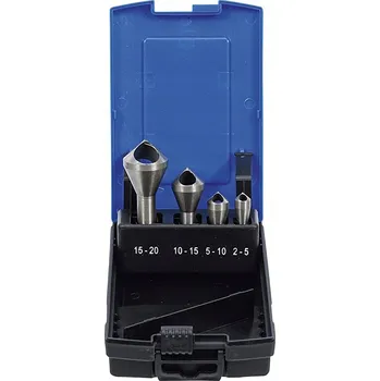 Vrták BGS technic BGS 101966 Zahlubovače na odjehlování 2 ÷ 20 mm, Sada 4 kusů