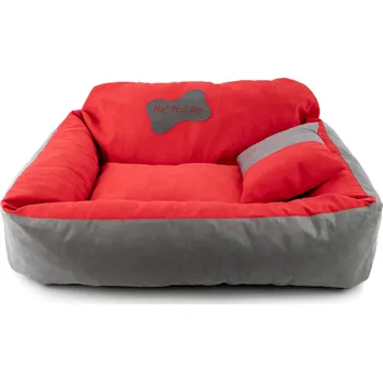 Pelíšek pro psa HafHaf-shop Autosedačka pro psy, červeno-šedá