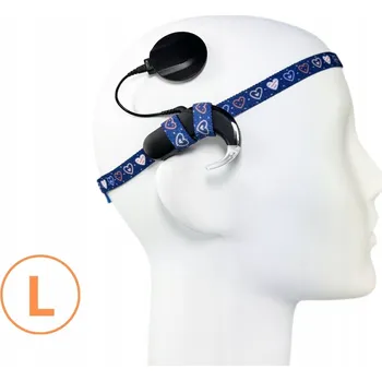 IP kamera Čelenka EasyFlex ULTRA pro sluchadla/implantáty - vzor srdce - L