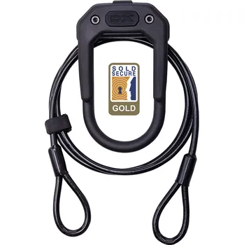 Zámek na kolo HIPLOK zámek DX PLUS WITH 2M CABLE Barva: all black