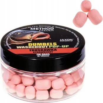 Boilies PLOVOUCÍ NÁSTRAHY DUMBELS Washedout Pop-up Method Feeder 8/10mm JAXON WAFTERS - JAHODA (JAHODA)